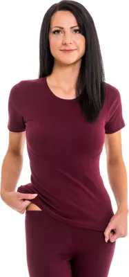 Produktbild von HERMKO 61800 2er Pack Damen Funktionsshirt Funktionsunterwäsche schnelltrocknened, Farbe:bordeaux, Größe:36/38 (S)