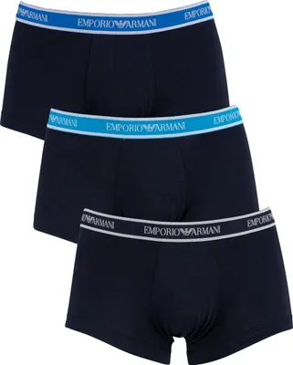 Produktbild von Emporio Armani Herren 3 Packungsstämme, Blau S