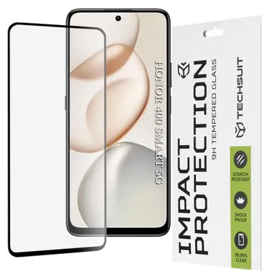 Zdjęcie produktu dla Techsuit 111D Cover Szkło Honor 400 Smart 400 200 X7d X7b X7b X7c - czarne