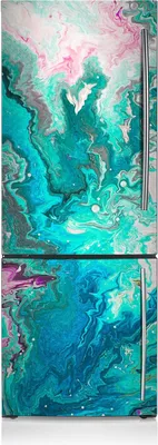 Produktbild von Magnetfolie Aufkleber Kühlschrankmagnete 60x180 cm - Abstraktes Grün.