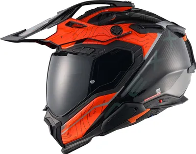 Image de Casque NEXX X.WED3 FURKA CARBON ORANGE.GRIS (52-XXS)