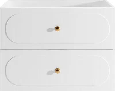 Produktbild von Badezimmer-Unterschrank unter dem Waschbecken - Weiß - 80 cm - SATOBAL