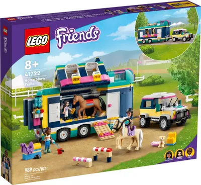 Zdjęcie produktu dla LEGO Friends Przyczepa na wystawę koni, Zestaw do budowania, 8 lat(a), Plastik, 989 szt., 1,67 kg