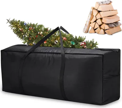 Produktbild von Extra große Aufbewahrungstasche, 210D Oxford-Stoff, wasserdichte Aufbewahrungshülle, Handtasche mit Griff, wasserdicht, staubdicht, UV-Schutz, geeignet für Bettlaken, Kissen, Gartenmöbel im Freien, Polster, Laken und Kissen, 122 x 39 x 55 cm
