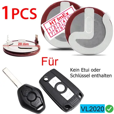 Produktbild von Batterie Battery mit Lötstifte VL2020 kompatibel mit Autoschlüssel BMW X3 2008/09-2011/08 E83 xDrive20i
