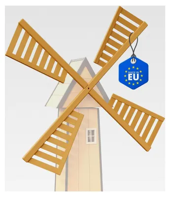 Produktbild von Holzflügel für Windmühlen, imprägniert, 60 cm Spannweite