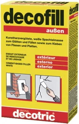 Obrázek produktu pro decotric DECOFILL Vyplňovací a vyrovnávací hmota "decofill exteriér" 3102001 Exteriér 1000gr