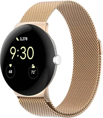 Produktbild von imoshion Magnetisches Milanaise Armband für Google Pixel Watch 3 / 4 (45 mm) - Rose Gold