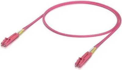 Image de Câble de raccordement fibre optique multimode OM4 duplex LC-LC, 1 m, LSZH