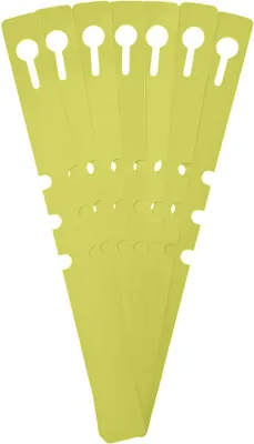 Produktbild von CombiCraft Schlaufenetiketten in Gelb - 210x20mm - Bündel mit 100 Stück