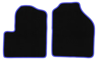 Immagine prodotto di Tappetini in moquette per Ford Transit Connect 2003-2012 (multispazio) – set 4 pezzi, nero/blu, su misura – Wielganizator CARLUX
