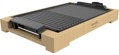 Produktbild von Cecotec Tischgrill Tasty&Grill 2000 Bamboo Black, Elektro-Grillplatte