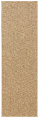 Produktbild von In- & Outdoor-Teppich Iowa Beige 300x300 cm Wohnzimmer Quadratisch Einfarbig Modern Kurzflor benuta Skandinavisch
