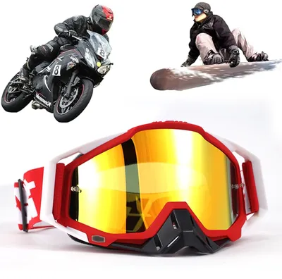 Produktbild von Motocross-Brille, winddicht und staubdicht, mit Anti-Beschlag-Beschichtung und UV-Schutz