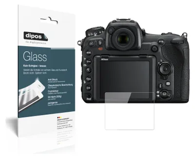 Produktbild von 2x Schutzfolie für Nikon D500 - Anti-Shock 9H Folie dipos Glass Kunststoffglas