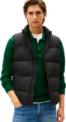 Produktbild von Tommy Hilfiger Herren Weste Down mit Stehkragen, Schwarz (Black), M
