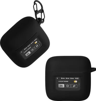 Produktbild von kwmobile Hülle kompatibel mit JBL Tour Pro 2 Hülle - Kopfhörer Case - TPU Silikon Cover - Schutzhülle in Schwarz