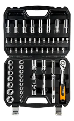 Produktbild von NEO TOOLS Steckschlüsselsatz 08-663 Chrom-Vanadium-Stahl