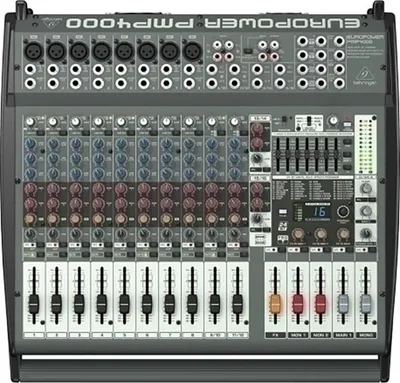 Image de Behringer PMP4000 mixeur audio 20 canaux 10 - 200000 Hz Noir