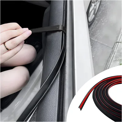 Imagen del producto de Tiras de sellado para puertas de automóviles, impermeables, de 4 metros, autoadhesivas para juntas de ventanas