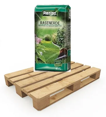 Produktbild von Plantop Rasenerde mit Holzfaser, Rindenhumus, ausgewogener Nährstoffversorgung, 20 x 45 L