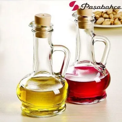 Produktbild von Pasabahce 80109 - 2er Set Öl & Essigflasche mit Kunststoffkorken Olivia Friends, Essigkännchen & Ölk