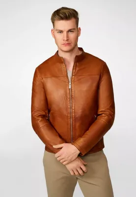 Produktbild von Herren Lederjacke Ricano TOMASO – cognac / S