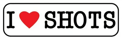 Image de I Love Shots - 30,5x91,5cm - Affiche Poster