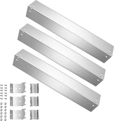 Immagine prodotto di Coperture per barbecue in acciaio inossidabile - Ricambi per barbecue - 43 x 13 cm - Argento