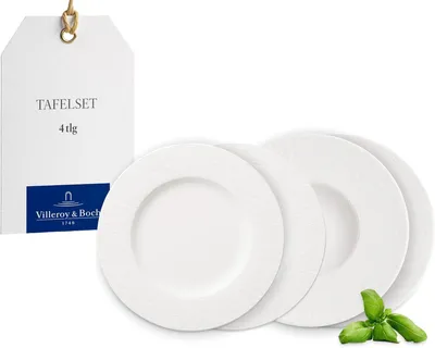 Obrázok produktu pre Villeroy & Boch, sada riadu Rock blanc, 4 kusy, vyrobené v Nemecku | Číslo položky: 1042408548 | EAN: 4003686437227