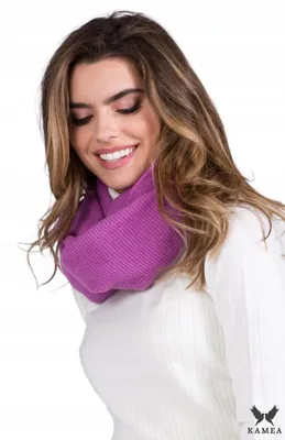 Produktbild von Kamea KOMIN-01 Damen Schlauchschal aus Wolle warm rosa
