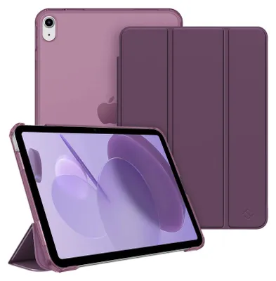 Produktbild von Fintie Hülle für iPad 11. Generation 2025 11 Zoll (A16), iPad 10. Generation 10.9 Zoll 2022 - Ultradünn Schutzhülle mit transparenter Rückseite Abdeckung Case Cover, Auto Schlaf/Wach, Lila