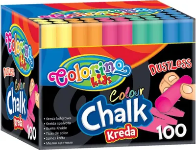 Immagine prodotto di Colorino gesso colorato senza polvere 100 pz