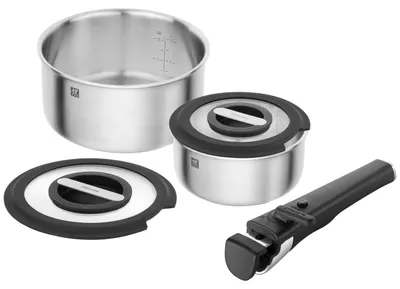 Produktbild von Zwilling Unlock Kochtopfset 5-tlg 18/10 Edelstahl