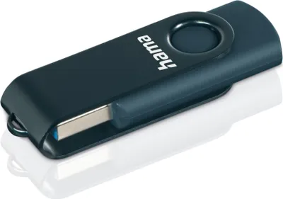Produktbild von Hama USB-Stick Rotate, USB 3.0, 256GB, Petrolblau