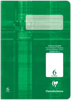 Produktbild von Clairefontaine Heft A5 Premium blanco 16Bl