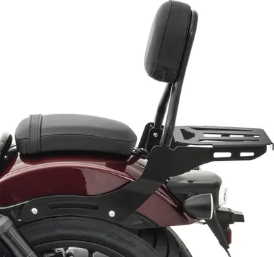 Zdjęcie produktu dla Sissy Bar CL3 do Honda Rebel 1100 21-25 z bagażnikiem w kolorze czarnym