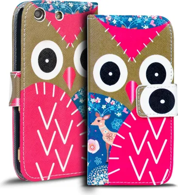 Produktbild von Handy Tasche für Sony Xperia M5 Hülle Kunstleder Motiv Schutzhülle Case