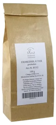 Produktbild von ApoFit Erdbeerblätter geschnitten Tee, 100 g Tee