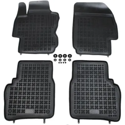 Produktbild von REZAW PLAST Fußmatten Set Gummi für NISSAN Note (E11, NE11) Vorne+Hinten