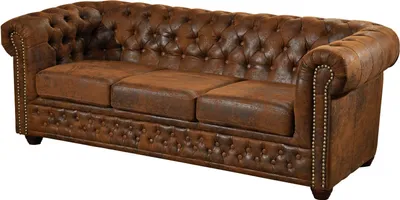 Produktbild von MASSIVMOEBEL24.DE Sofa 203x86x72 braun CHESTERFIELD