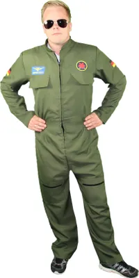 Produktbild von Jetpilot Fliegeranzug Kostüm für Herren, Größe:S