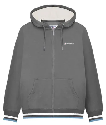 Image de Lambretta - Sweat à capuche avec fermeture éclair sur toute la longueur pour homme LB425 (M) (Gris)