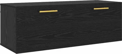 Zdjęcie produktu dla vidaXL Szafka ścienna o wyglądzie czarnego dębu 100 x 36,5 x 35 cm