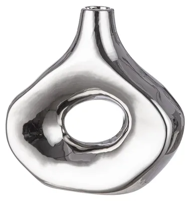 Immagine prodotto di Vaso "Malta" della Gilde, in Vetroceramica, color argento, confezione da 2, lunghezza 8,5 cm, larghezza 23,5 cm, altezza 23 cm. Codice prodotto: 32580 4063387325803