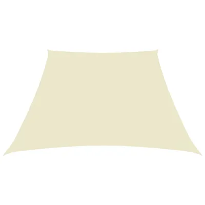 Immagine prodotto di vidaXL Tenda da sole in tessuto Oxford trapezoidale 2/4x3 m bianco crema