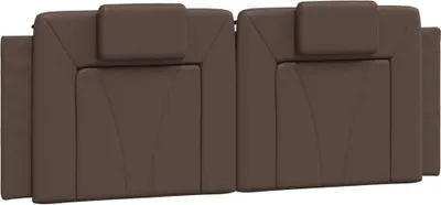 Produktbild von vidaXL Kopfteil-Kissen "Viana" Braun 120 cm Kunstleder