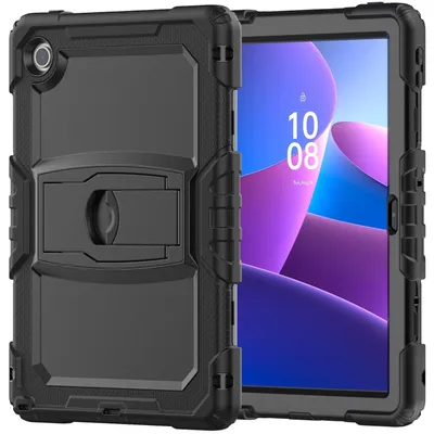Obrázok produktu pre Pre Lenovo Tab M10 4. generácie / Tab 10.1 2025 Silikónové hybridné puzdro a popruh