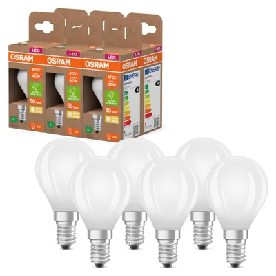 Produktbild von Osram Energy Class LED-Lampe in klassischer Miniballform, 2.2 W / 470 lm, ,
