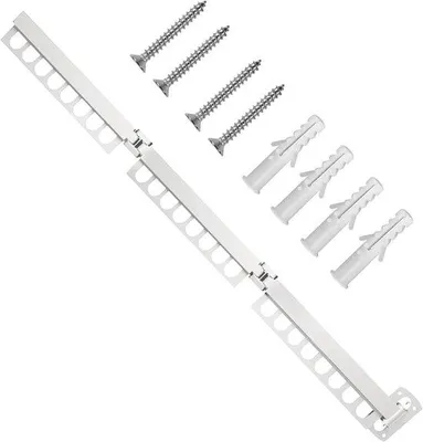 Produktbild von Waschtrockner-Ständer – Klappbar – Wäschetrockner – Platzsparend – Wandmontage – L – Weiß